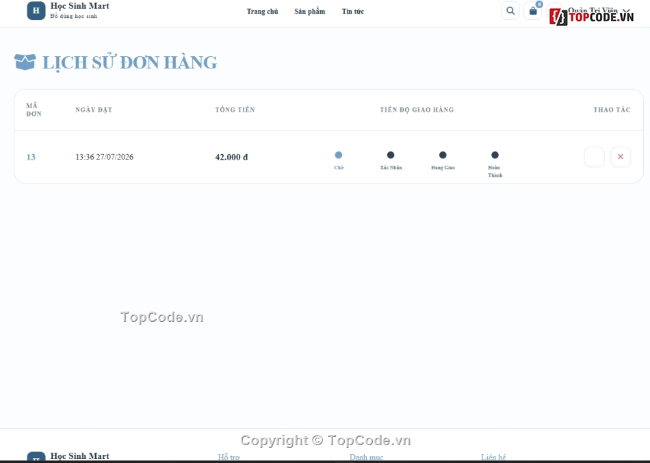 Học sinh,Website bán đồ dùng,bán